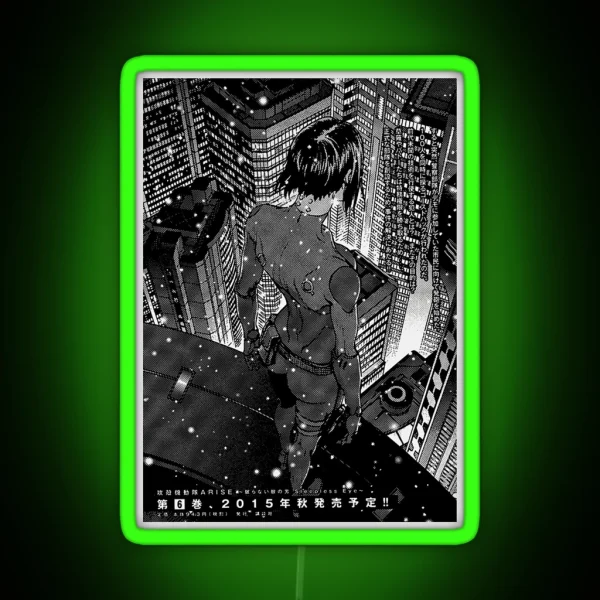 Ghost In The Shell Anime Fan RGB Neon Sign