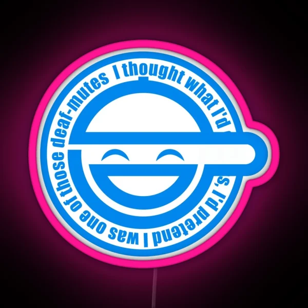 Ghost In The Shell Laughing Man RGB Neon Sign