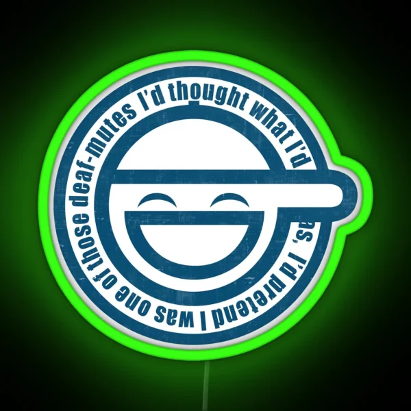 Ghost In The Shell Laughing RGB Neon Sign