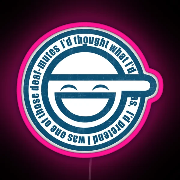 Ghost In The Shell Laughing RGB Neon Sign