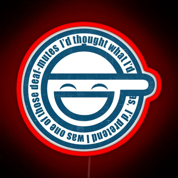 Ghost In The Shell Laughing RGB Neon Sign