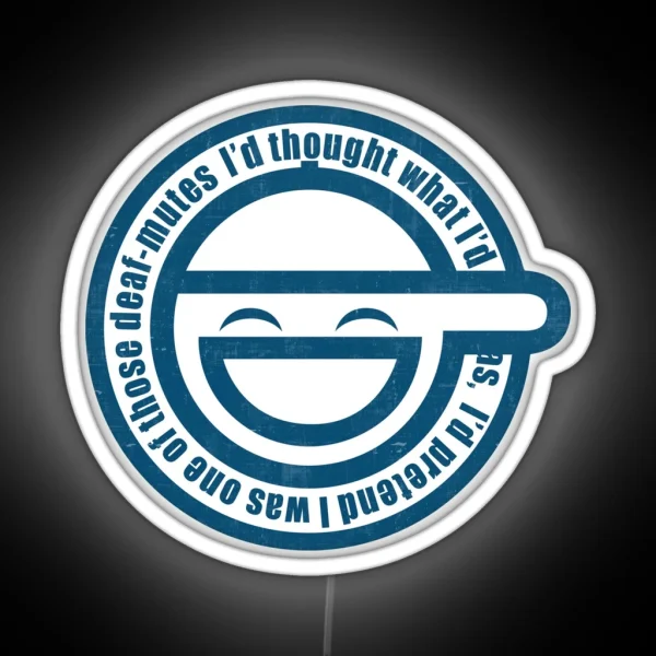 Ghost In The Shell Laughing RGB Neon Sign
