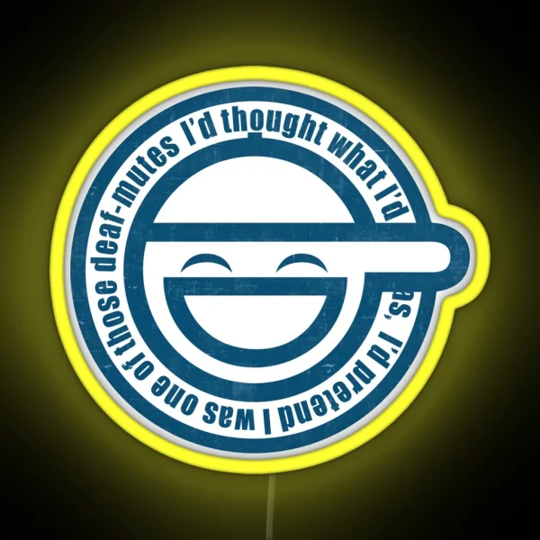 Ghost In The Shell Laughing RGB Neon Sign