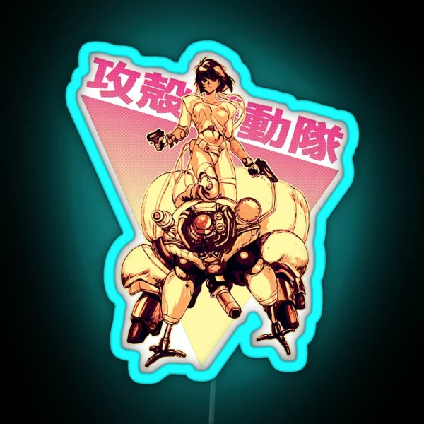 Ghost In The Shell Motoko Kusanagi RGB Neon Sign