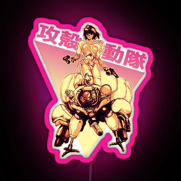 Ghost In The Shell Motoko Kusanagi RGB Neon Sign
