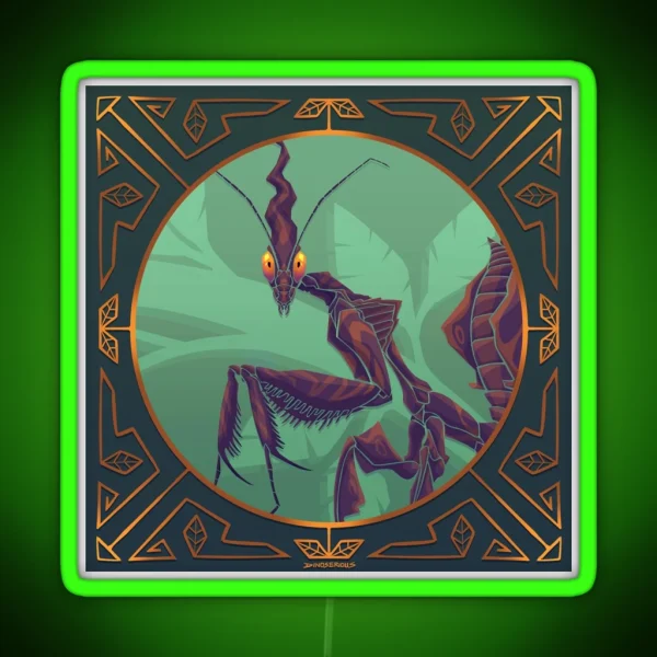 Ghost Mantis RGB Neon Sign
