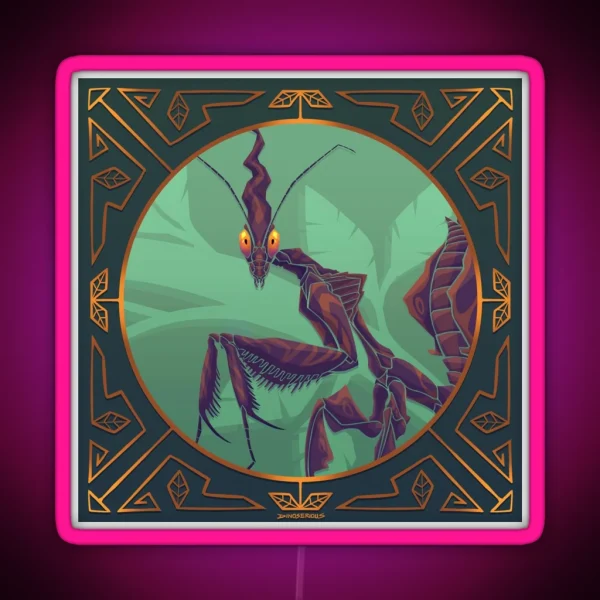 Ghost Mantis RGB Neon Sign