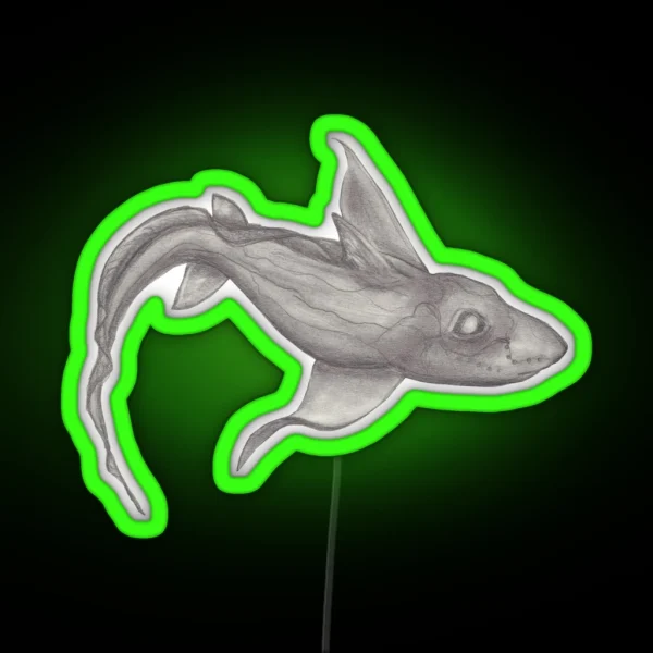 Ghost Shark RGB Neon Sign