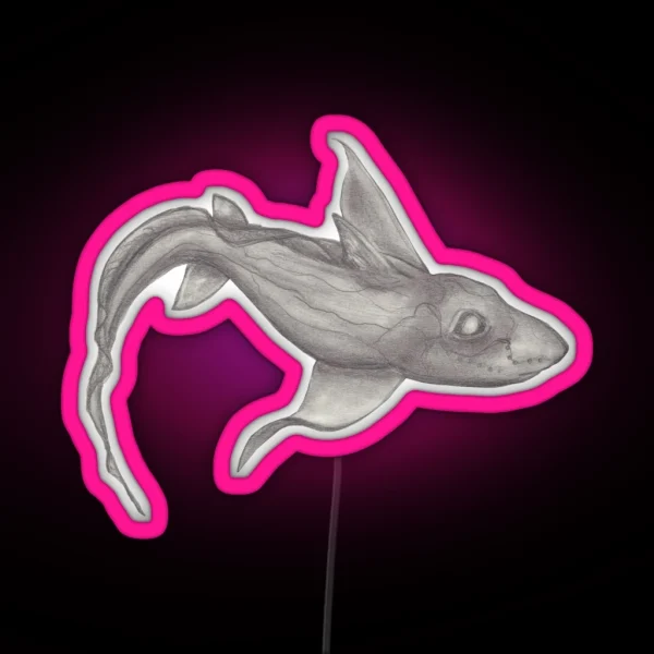 Ghost Shark RGB Neon Sign
