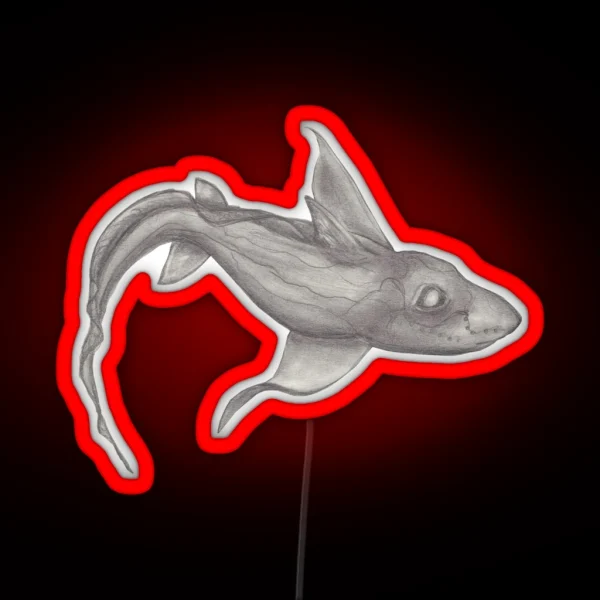 Ghost Shark RGB Neon Sign