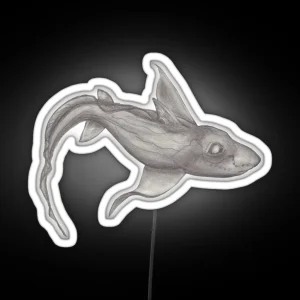 Ghost Shark RGB Neon Sign