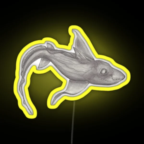 Ghost Shark RGB Neon Sign
