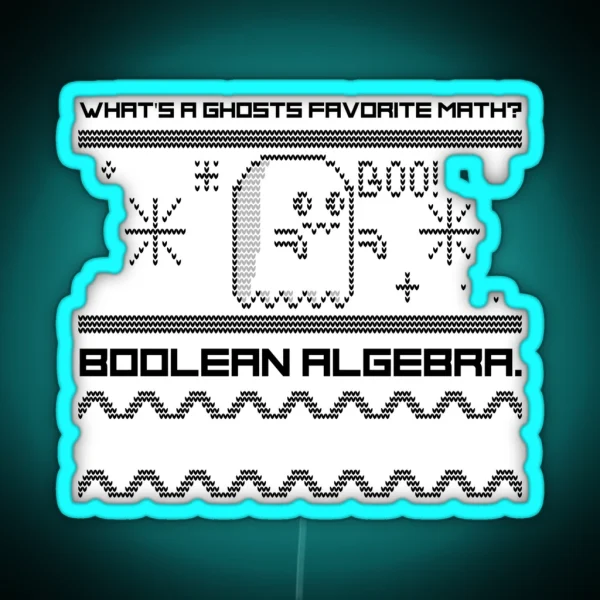 Ghosts Love Boolean RGB Neon Sign