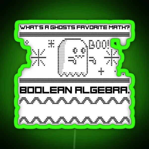 Ghosts Love Boolean RGB Neon Sign