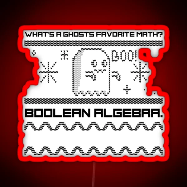 Ghosts Love Boolean RGB Neon Sign