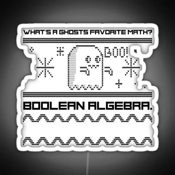 Ghosts Love Boolean RGB Neon Sign