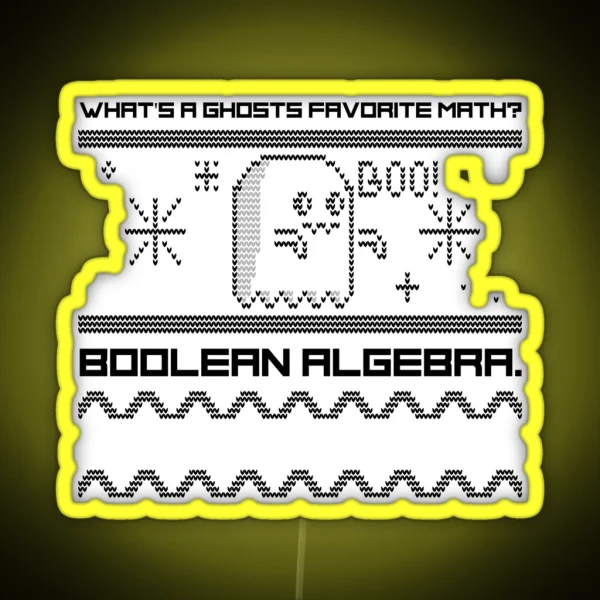 Ghosts Love Boolean RGB Neon Sign