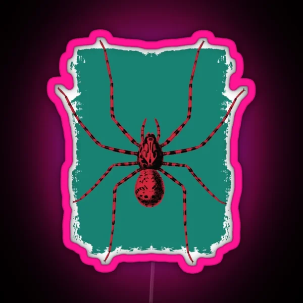 Giant Spooky Spider Halloween Costume RGB Neon Sign