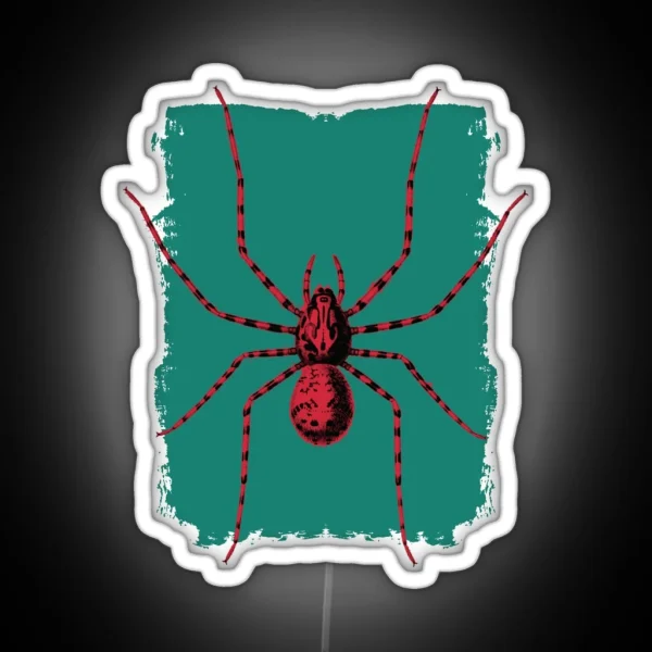 Giant Spooky Spider Halloween Costume RGB Neon Sign