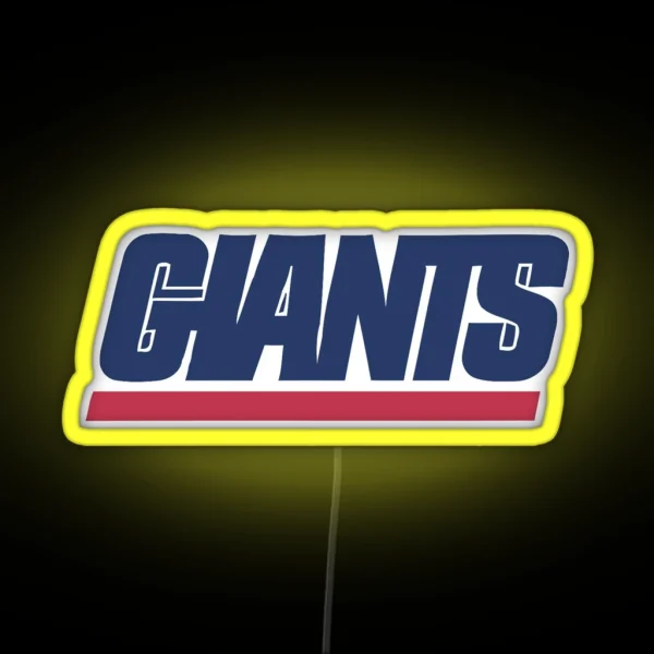 Giants Rugby Sport RGB Neon Sign