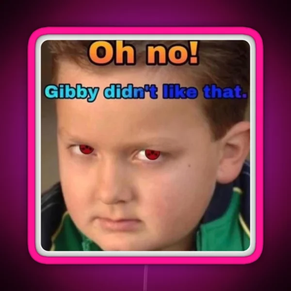 Gibby Icarly RGB Neon Sign