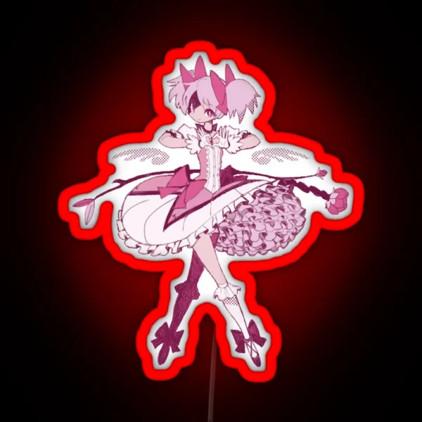 Gift For Men Puella Magi Madoka Magica Retro Vintage RGB Neon Sign
