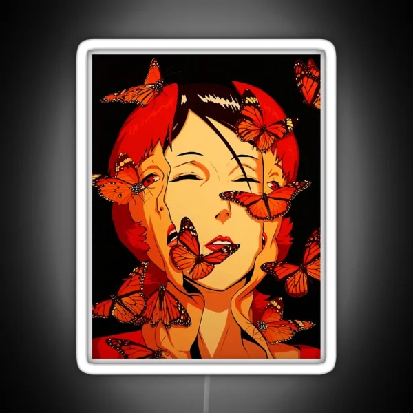Gifts For Men Anime Paprika Butterfly Graphic RGB Neon Sign