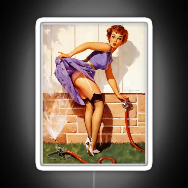 Gil Elvgren Pin Up RGB Neon Sign