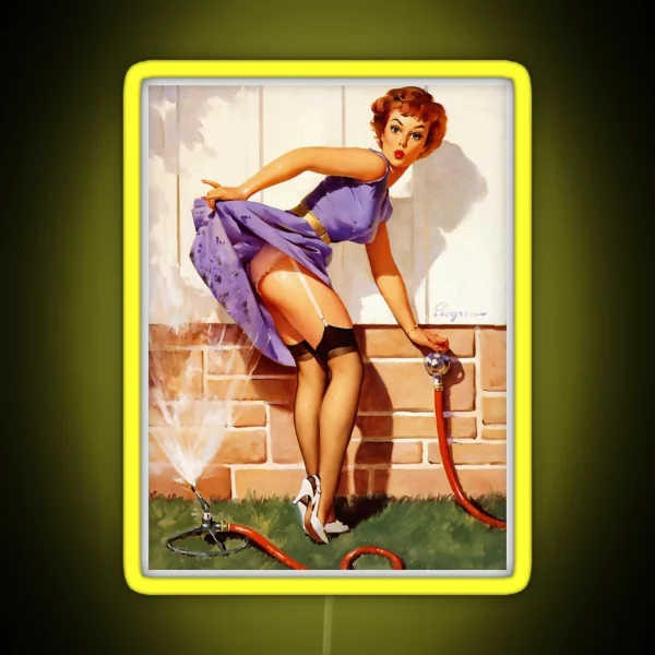 Gil Elvgren Pin Up RGB Neon Sign