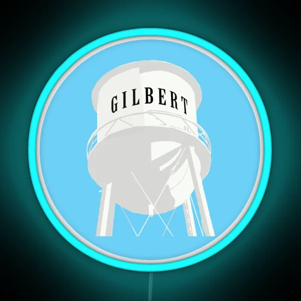 Gilbert Arizona Water Tower Led RGB Neon Sign