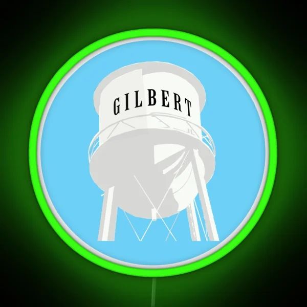 Gilbert Arizona Water Tower Led RGB Neon Sign