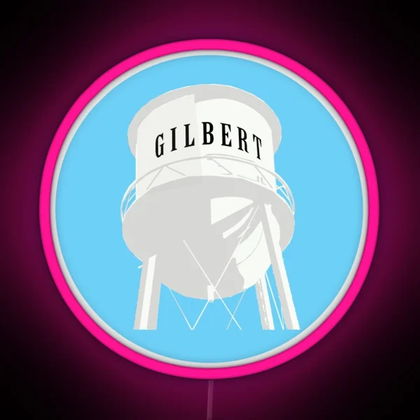 Gilbert Arizona Water Tower Led RGB Neon Sign