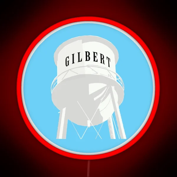 Gilbert Arizona Water Tower Led RGB Neon Sign