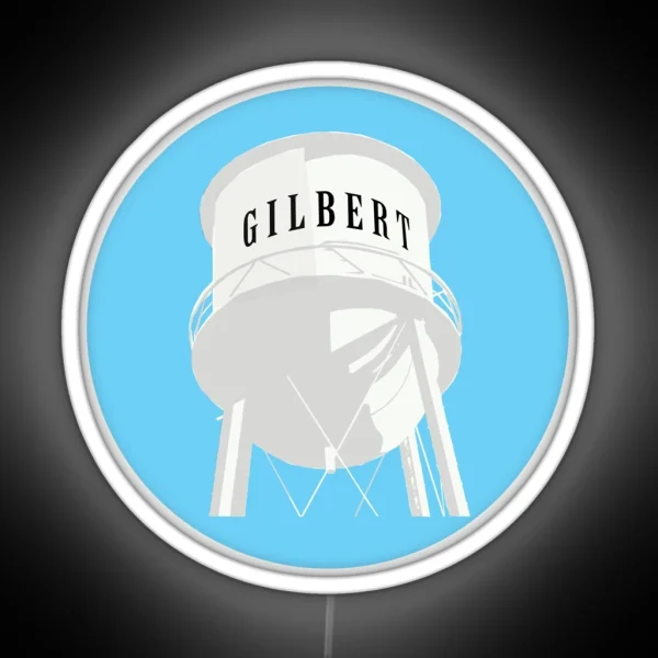 Gilbert Arizona Water Tower Led RGB Neon Sign