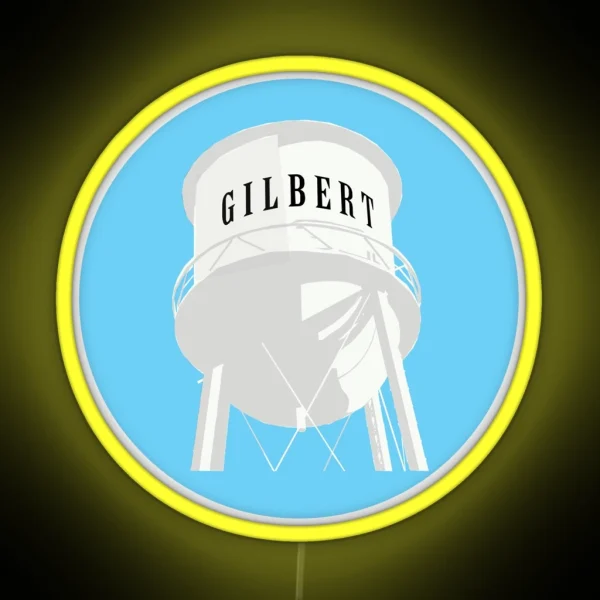 Gilbert Arizona Water Tower Led RGB Neon Sign