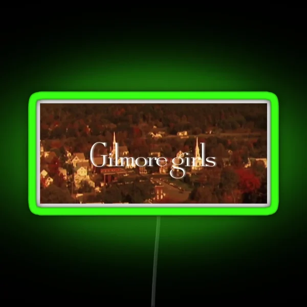Gilmore Girls Opening Scene Led The Warmth Of Stars RGB Neon Sign