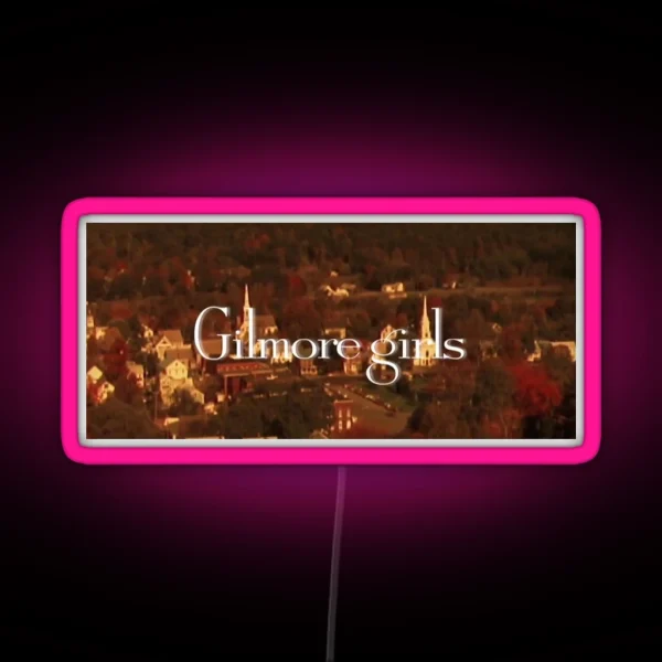 Gilmore Girls Opening Scene Led The Warmth Of Stars RGB Neon Sign