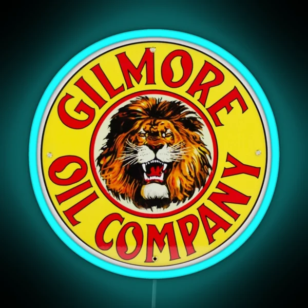 Gilmore Oil Company RGB Neon Sign