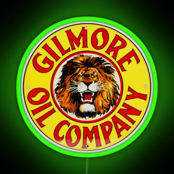 Gilmore Oil Company RGB Neon Sign