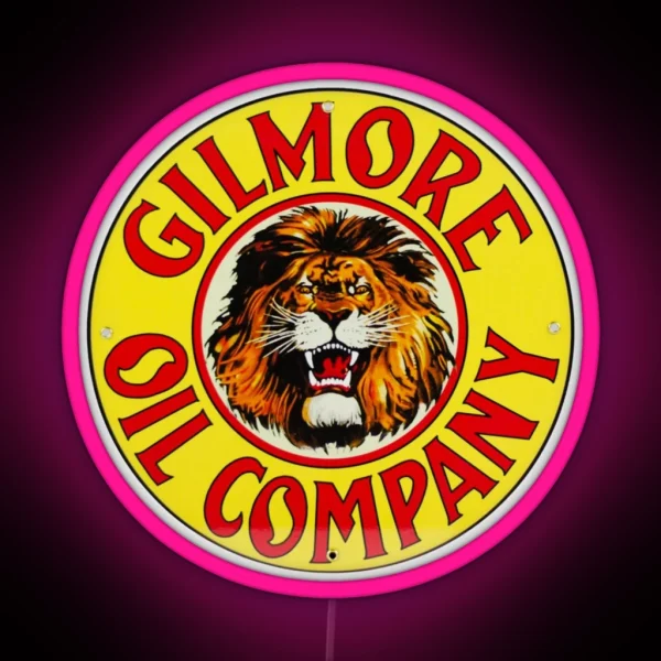Gilmore Oil Company RGB Neon Sign