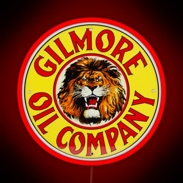 Gilmore Oil Company RGB Neon Sign