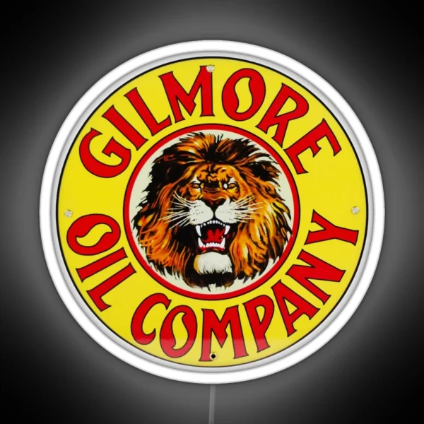 Gilmore Oil Company RGB Neon Sign