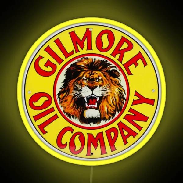 Gilmore Oil Company RGB Neon Sign