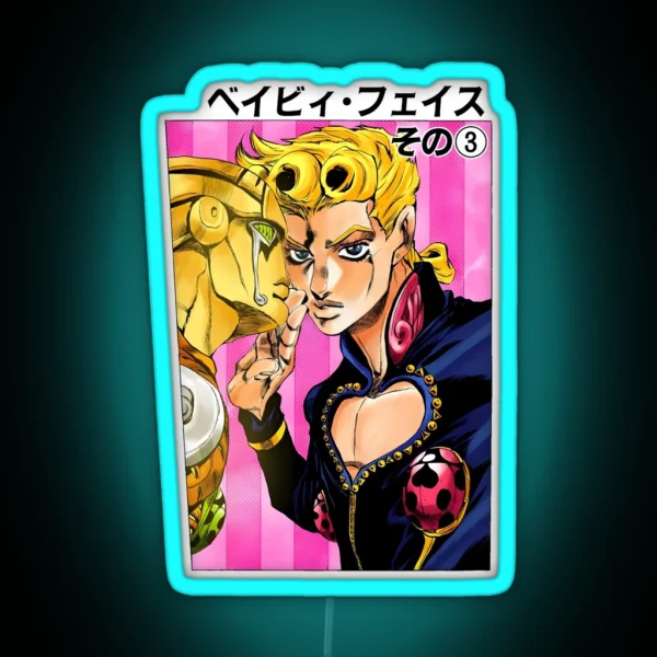 Giojo With His Stand RGB Neon Sign