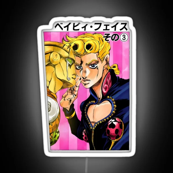 Giojo With His Stand RGB Neon Sign