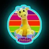 Giraffe Crochet Doll RGB Neon Sign - Image 2
