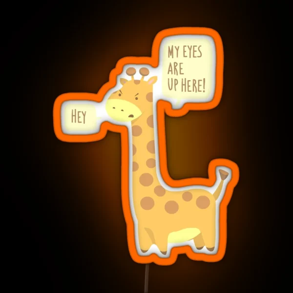 Giraffe Problems RGB Neon Sign