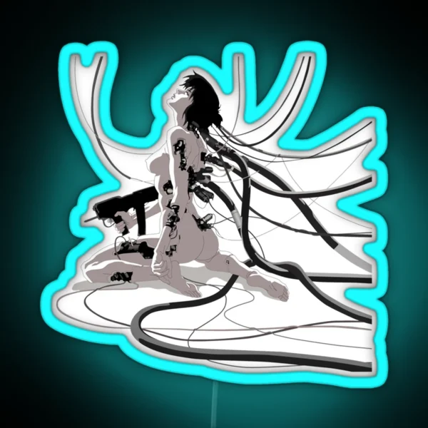 Girl Akira Ghost In Shell Art Essential RGB Neon Sign