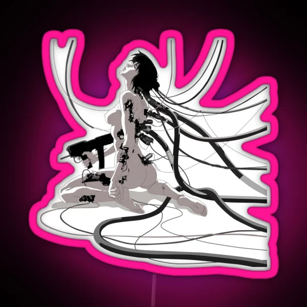 Girl Akira Ghost In Shell Art RGB Neon Sign
