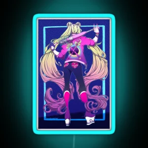 Girl Gang Usagi Serena RGB Neon Sign